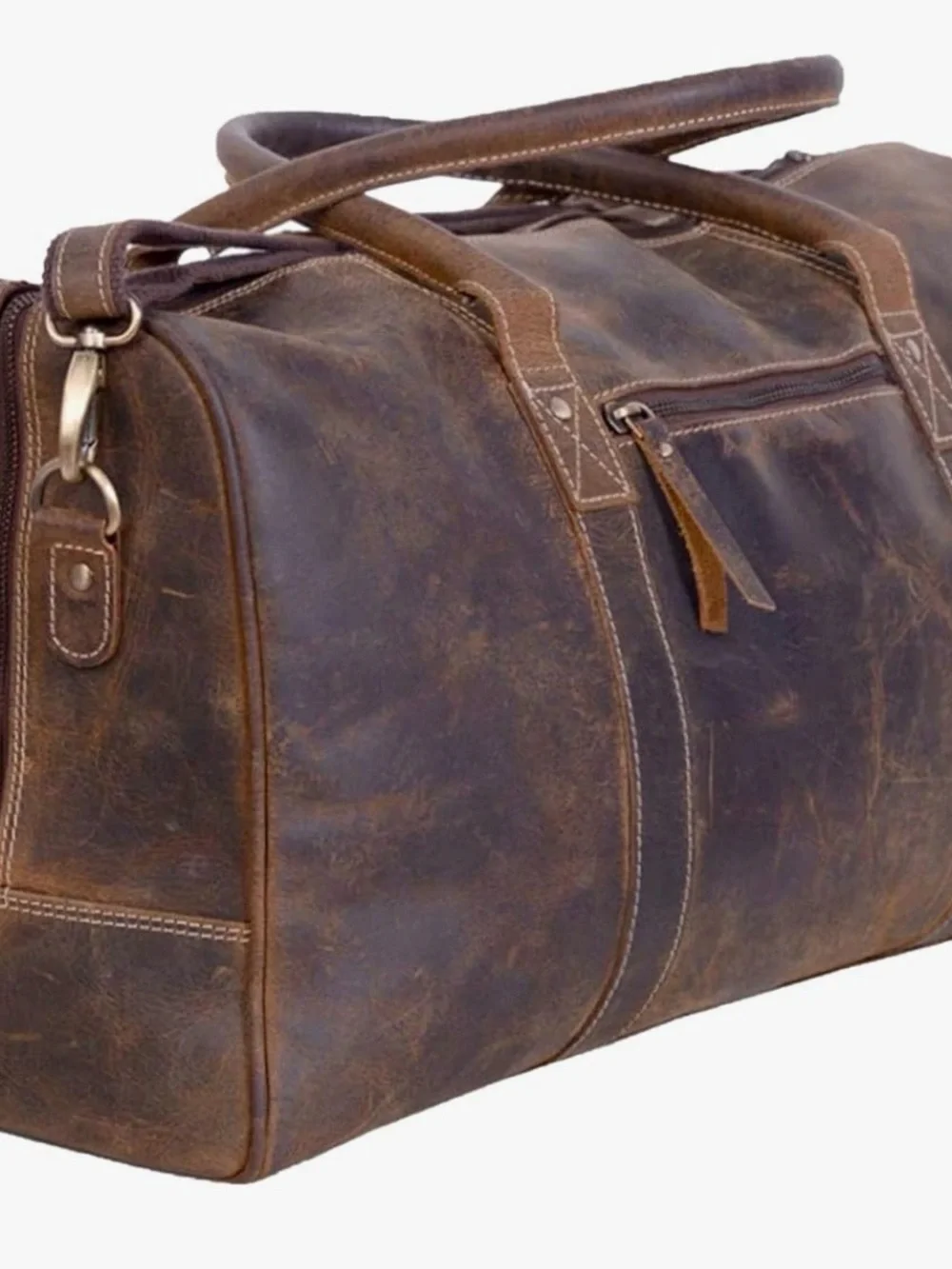 Leather (Buffalo) Duffel Bag - Mens